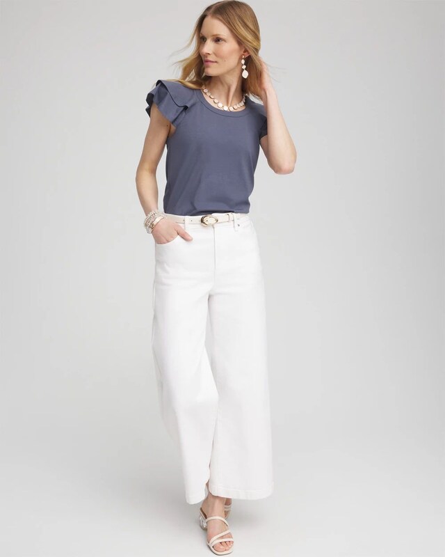 Layered Cap Sleeve Tee - image 2